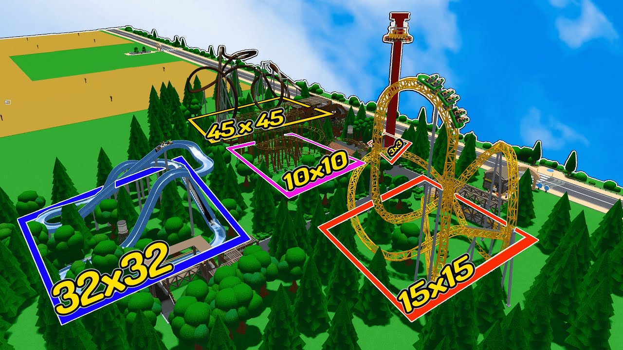 Building in Theme Park Tycoon 2 but each ride is a RANDOM size