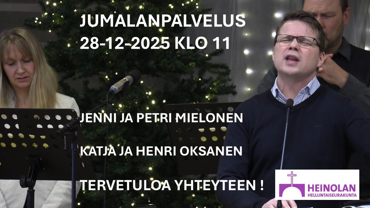 OTTEITA JUMALANPALVELUKSESTA 28-12-2025