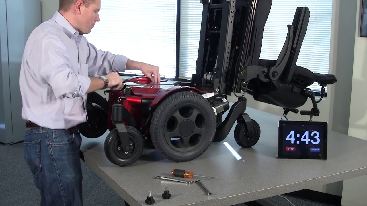 How long does it take to change out two Quickie Pulse batteries
