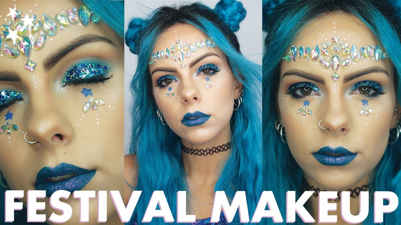 FESTIVAL GLITTER MAKEUP TUTORIAL