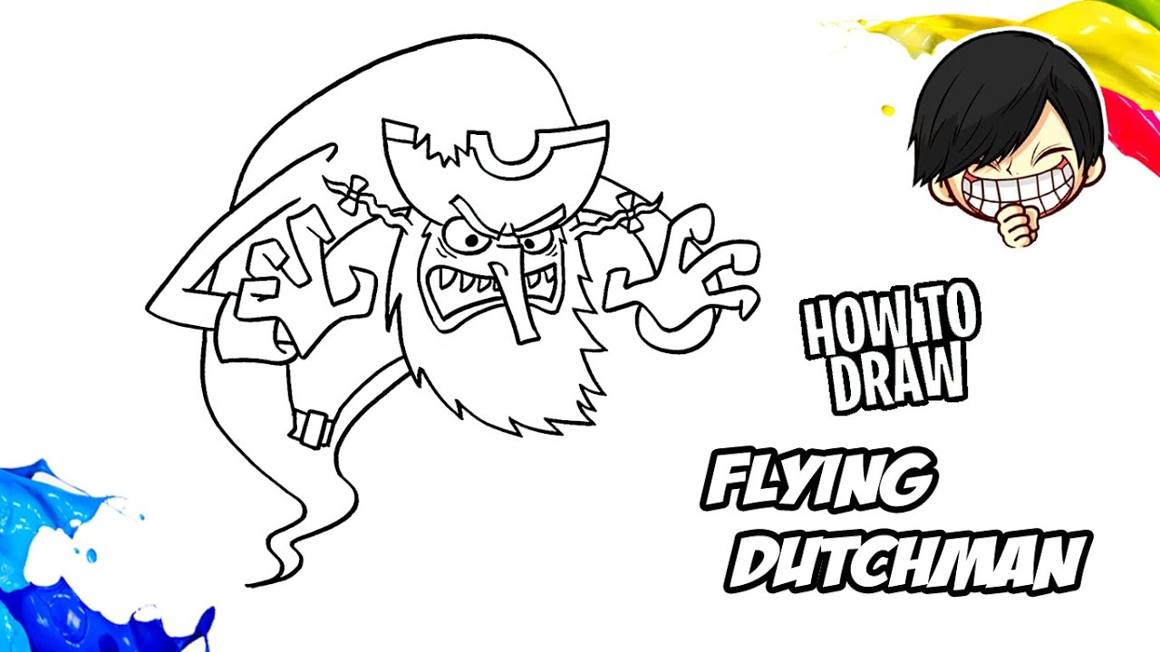 How to draw Flying Dutchman from Spongebob Squarepants