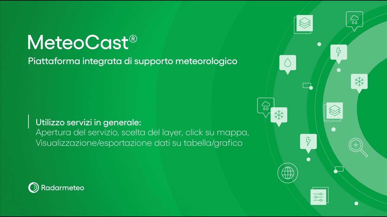 Video tutorial MeteoCast&reg;: Modulo 02 - Panoramica sui servizi della piattaforma