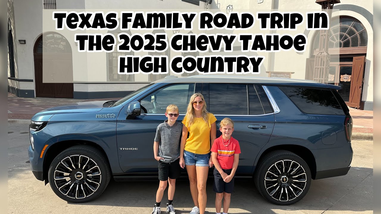 Первая поездка настоящей мамы — путешествие по горам на Chevrolet Tahoe High Country 2025 года