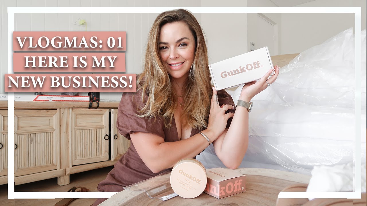 WELCOME TO MY NEW BUSINESS! GUNKOFF SKINCARE! MY FIRST VLOGMAS, DAY 01