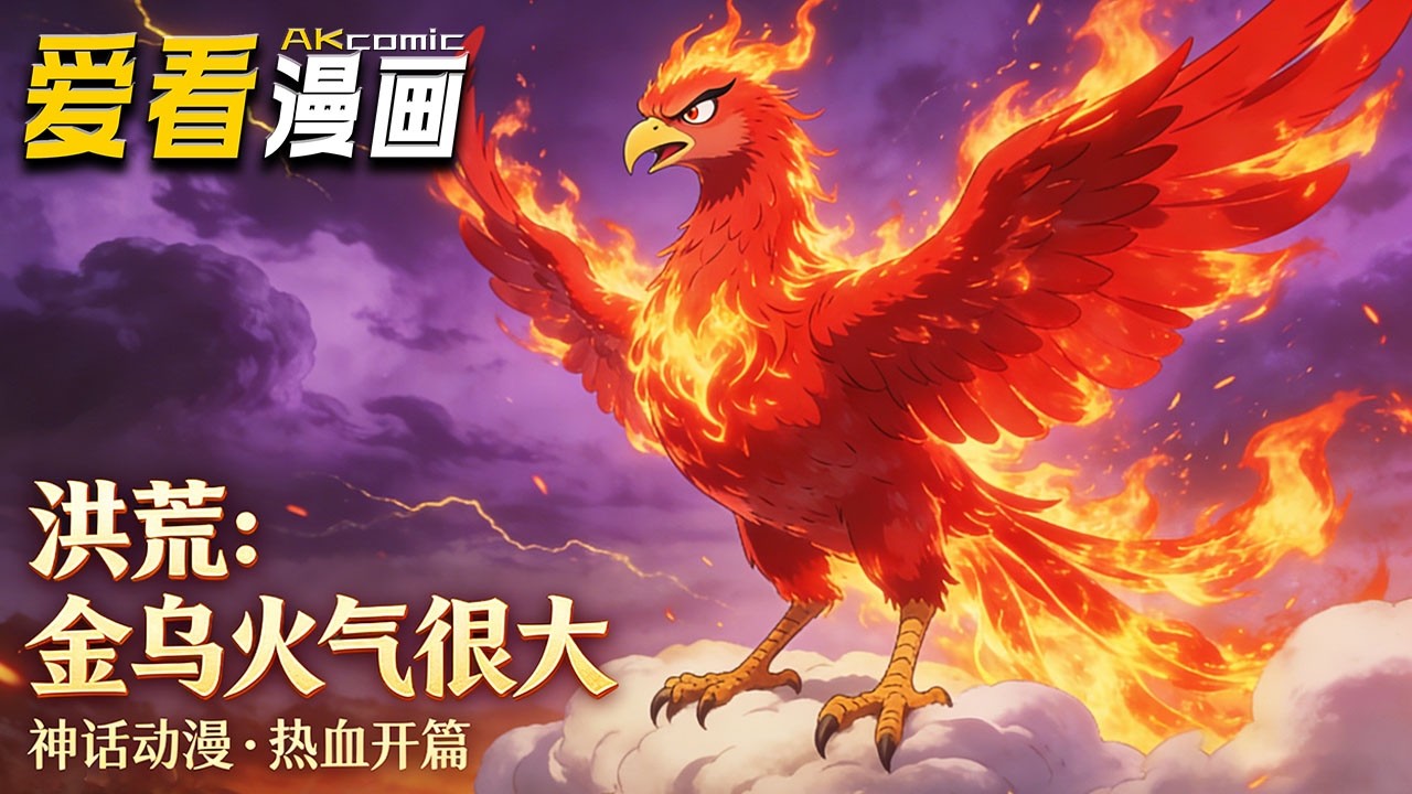 🔥【全新动漫来袭】《洪荒：金乌火气很大》 荒最后金乌重伤化小火鸟，晒太阳也被挑衅，太阳真火碾压全场！#anime #玄幻 #爱看漫画  #漫剧