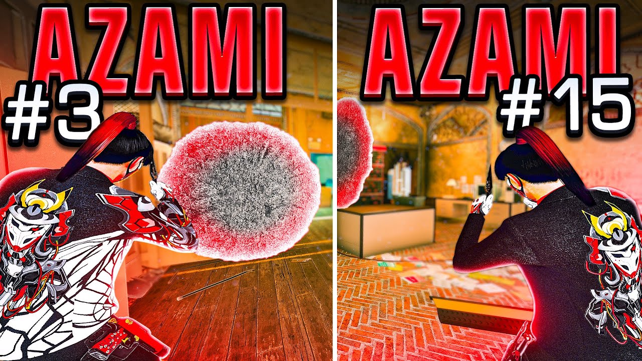 15 *BEST* AZAMI SETUPS on BORDER - Rainbow Six: Siege