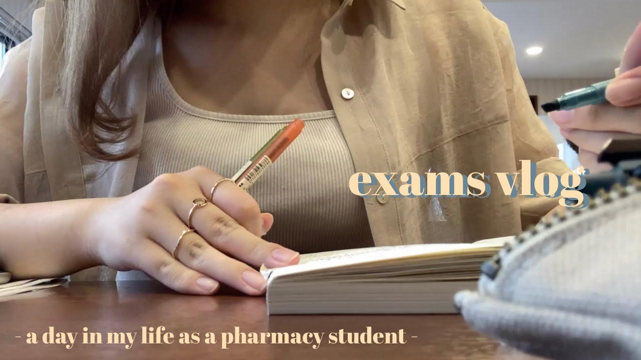 【薬学生】テストが迫ってきた！| study vlog | 明日の試験勉強を放棄して他の科目を勉強する日