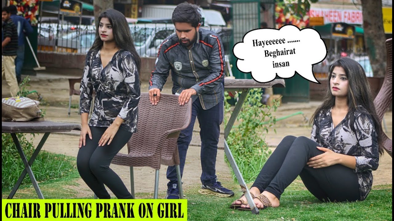 Chair Pulling Prank On Girl | Prank in Pakistan | @Muhammadbinamjad007