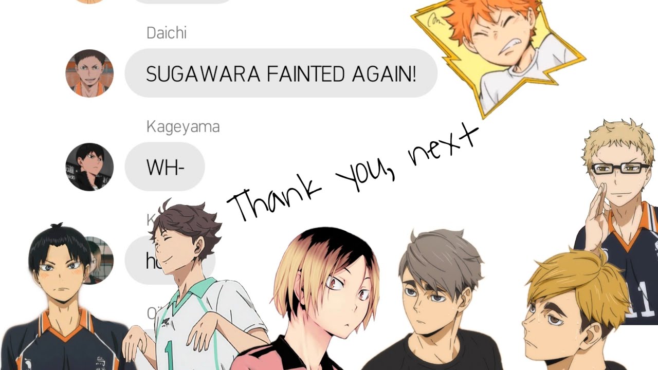 Haikyuu lyric prank: Hinata harem part 2?? (Thank you, next!)
