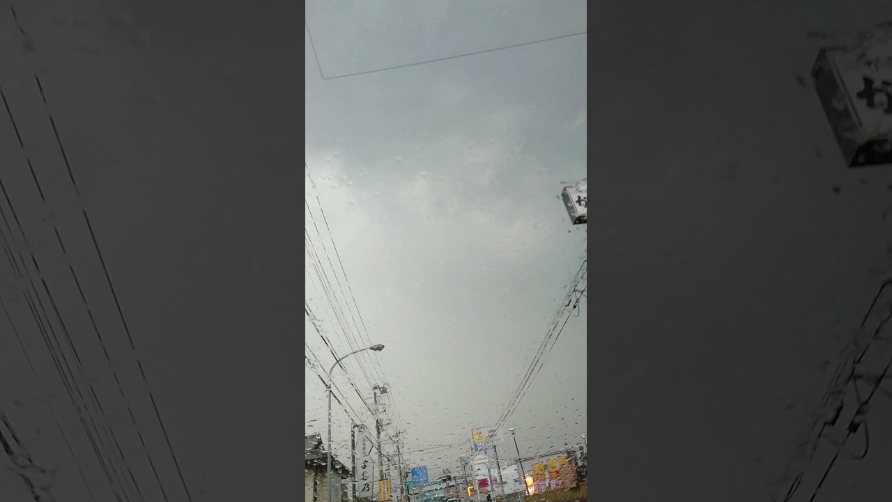 落雷による信号の停電の瞬間