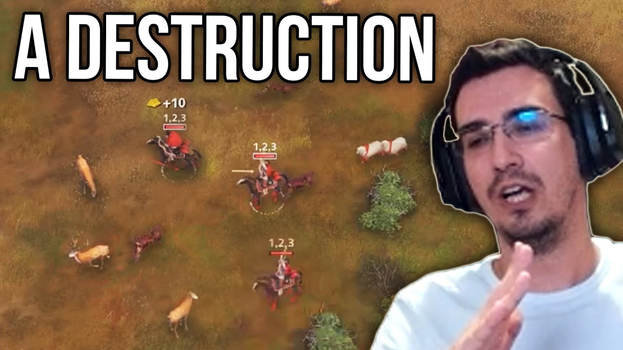 Beasty Destroying With 3 Single Scouts in AOE4 - Cooking With Rus