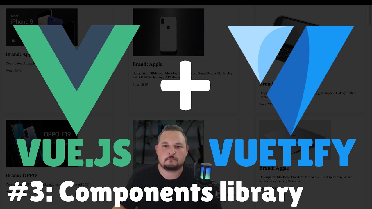 Vue.js + Vuetify component library: easy to use and looks cool!