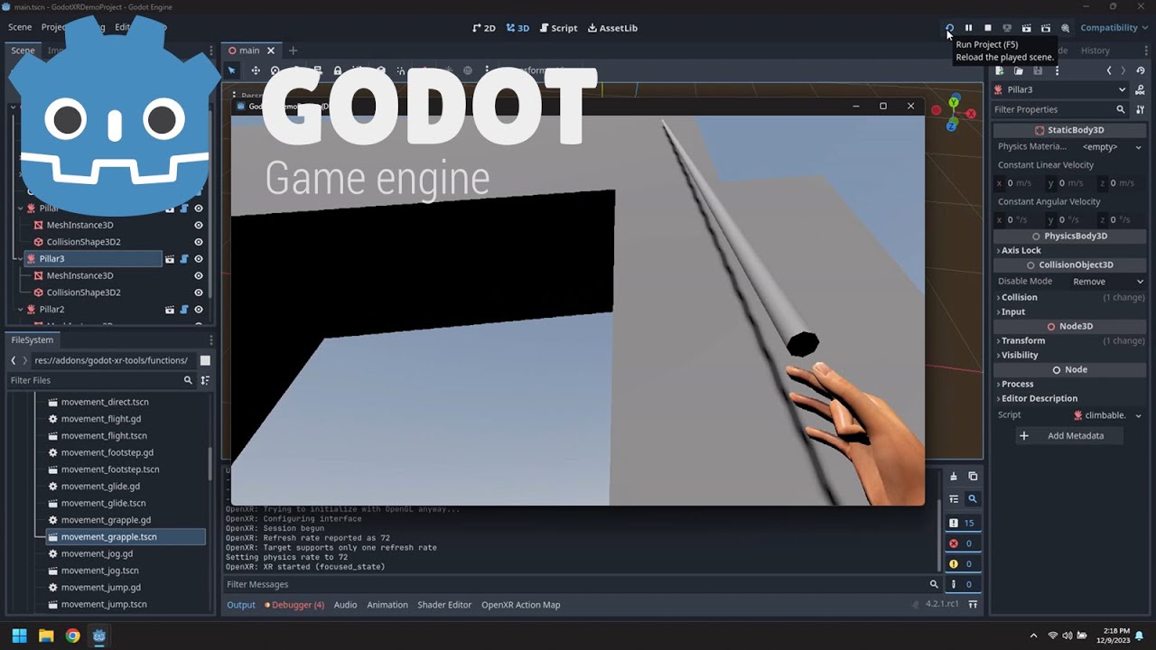 Godot VR Advanced Movement