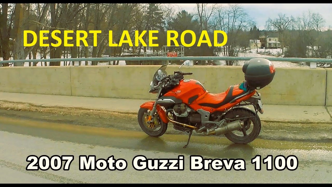 2007 Moto Guzzi Breva - a gentle ride on the Desert Lake Road