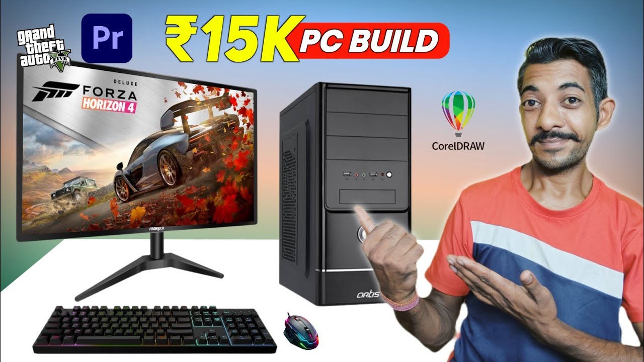 Pc Build Under 15000🔥 For Online Work, Students & Office Work || Ultimate Budget Pc Build 