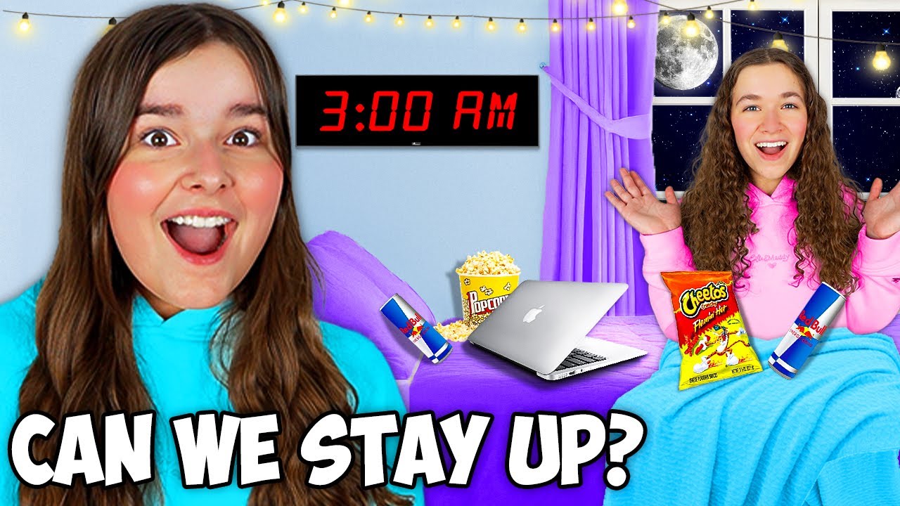 PULLING an ALL NIGHTER with our MOM!