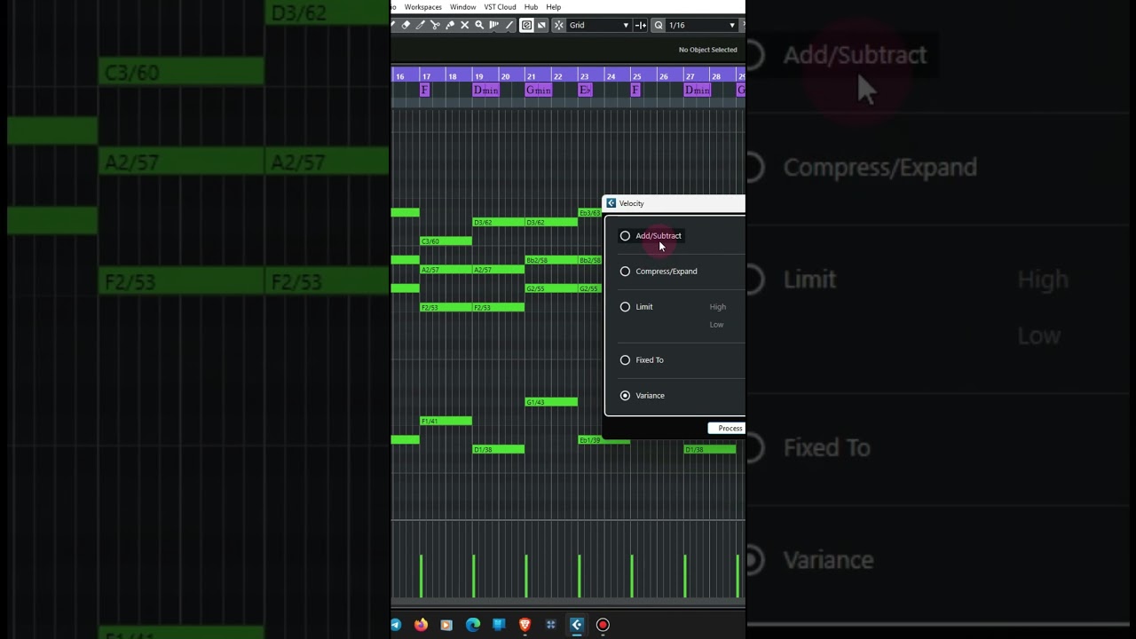 Velocity variance in cubase 12 pro. Cubase pro tips