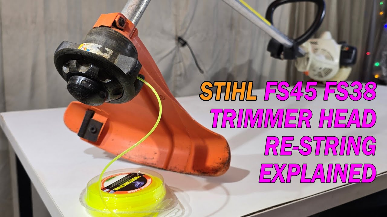 VTECH 124 - Stihl FS45 & FS38 Trimmer Head Re-string Explained