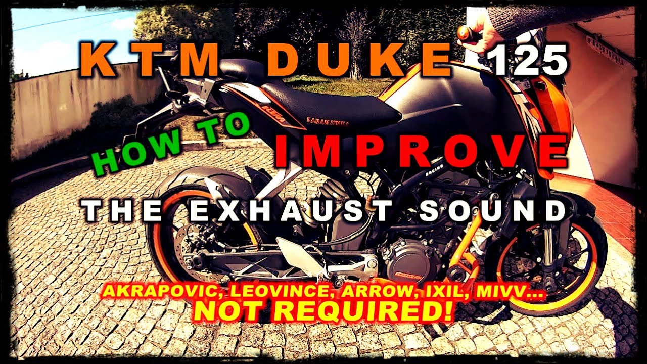 KTM Duke 125 Como melhorar o som do escape da tua duke? Furo no Escape Tutorial DIY! KTM Laranjinha