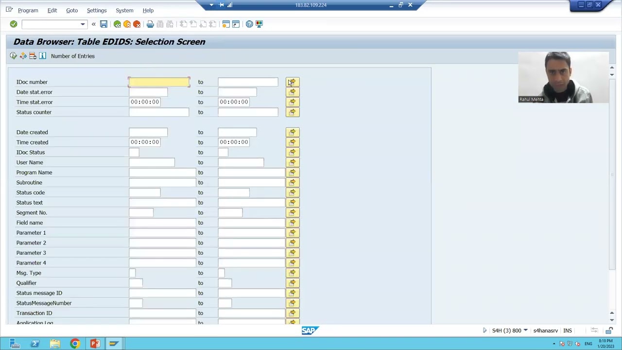 35 - Cross Applications - IDOC's - Reprocessing of Error IDOC's Using BD87 Part1
