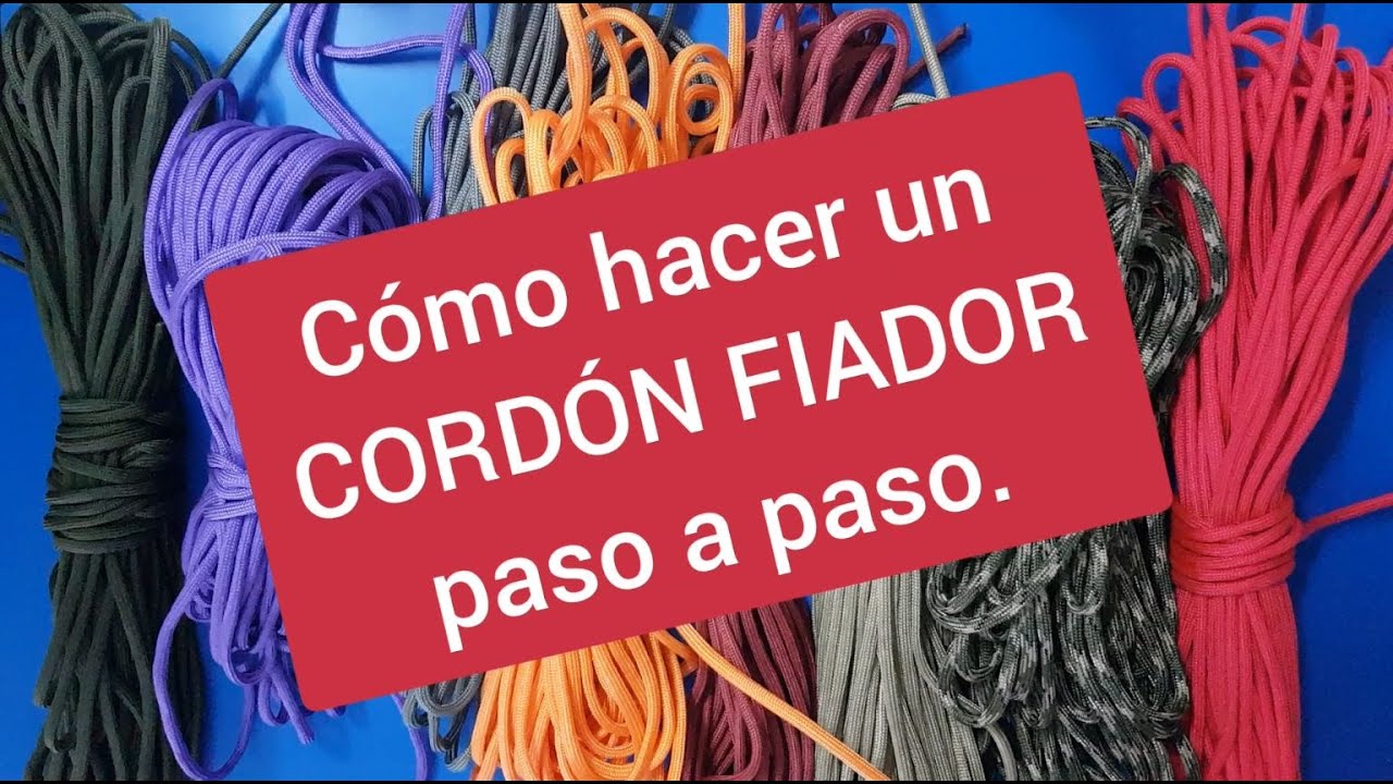 COMO HACER UN CORDON FIADOR