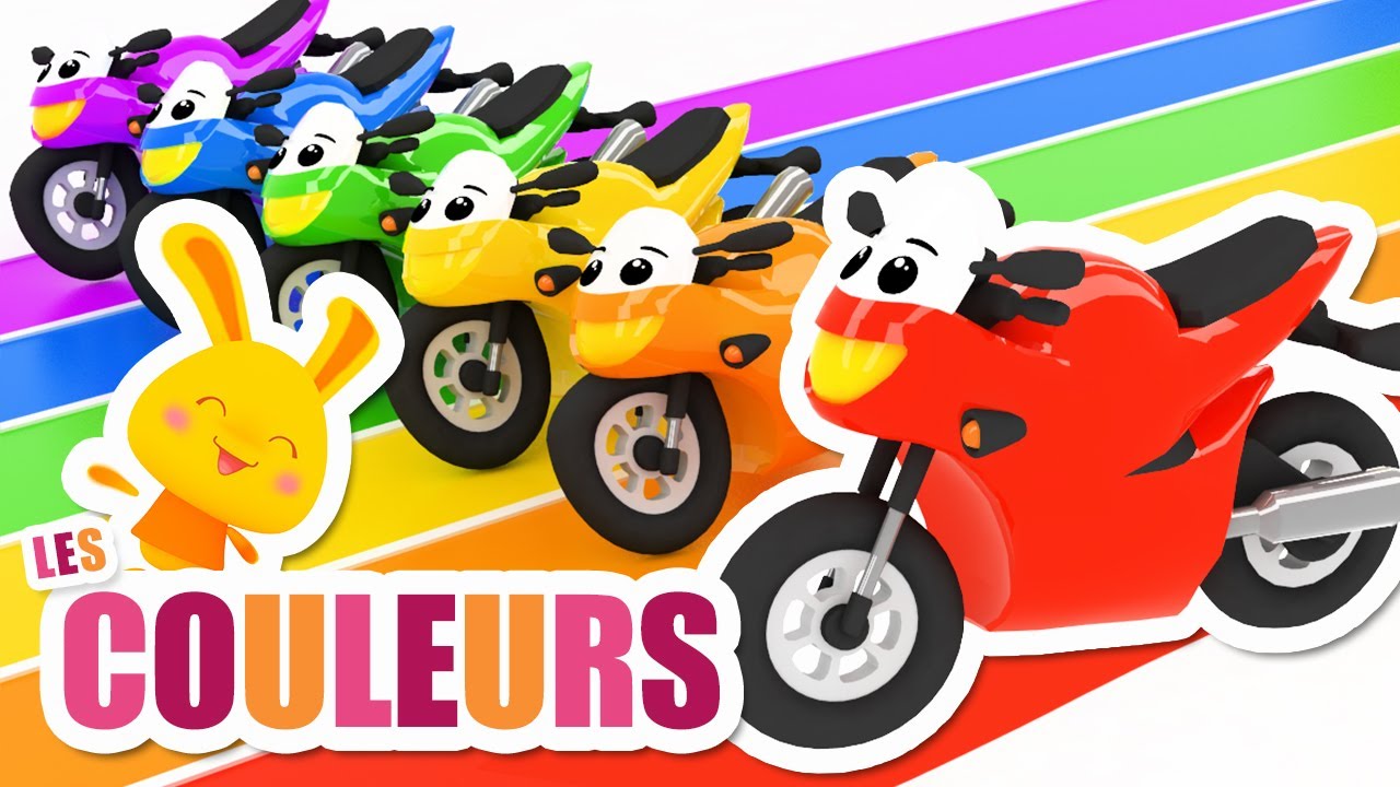 Apprendre les couleurs avec les motos '(60minutes)