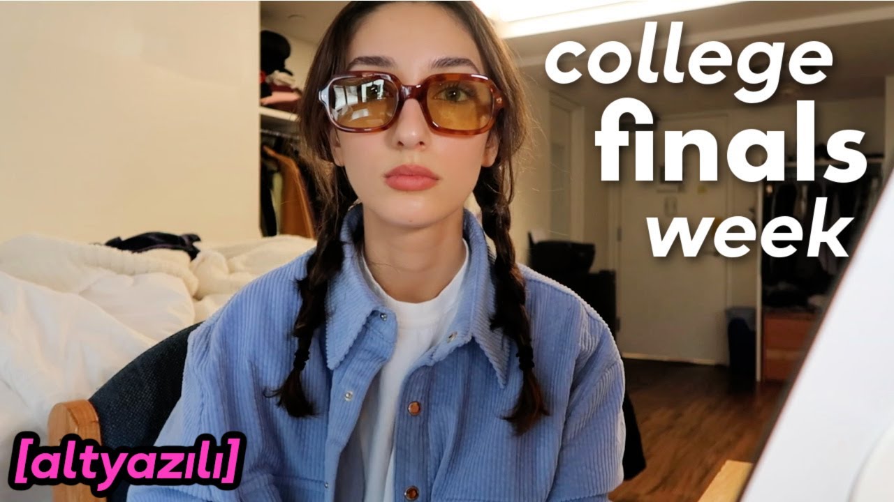 &uuml;niversite haftası: finallere benimle &ccedil;alışın *vlog*