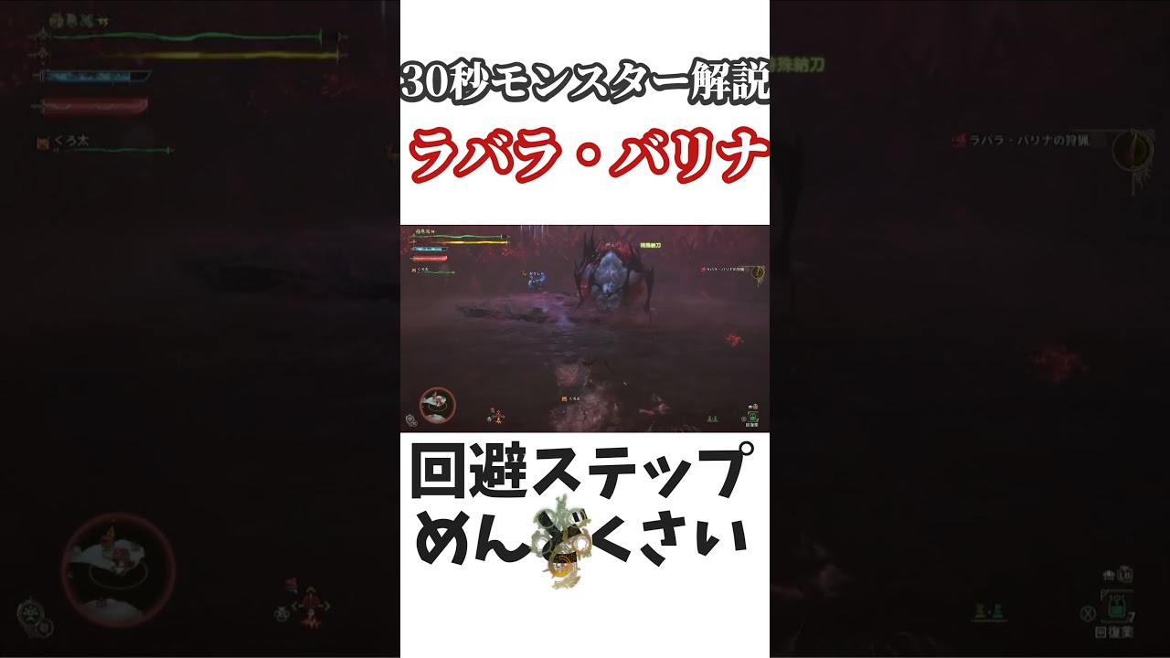 【モンハンワイルズ】ラバラ・バリナを30秒で解説！！