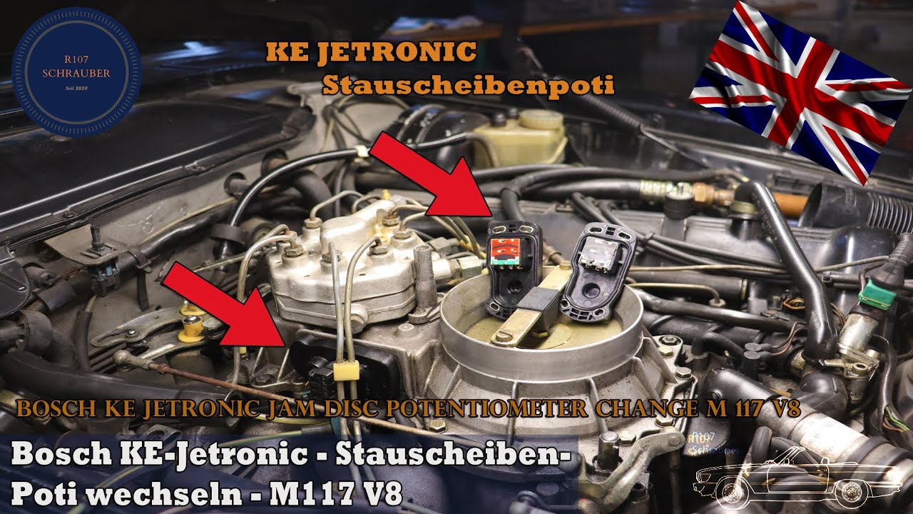 Bosch KE-JETRONIC - Changing the pressure plate potentiometer - Mercedes R107, W126, W201, W124