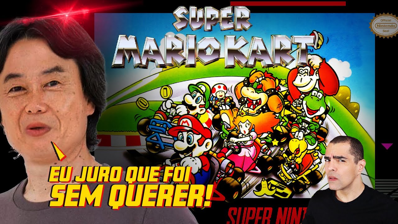 SUPER MARIO KART e Sua INCR&Iacute;VEL Hist&oacute;ria! O Game que a Nintendo N&Acirc;O QUERIA FAZER 😲😲👊