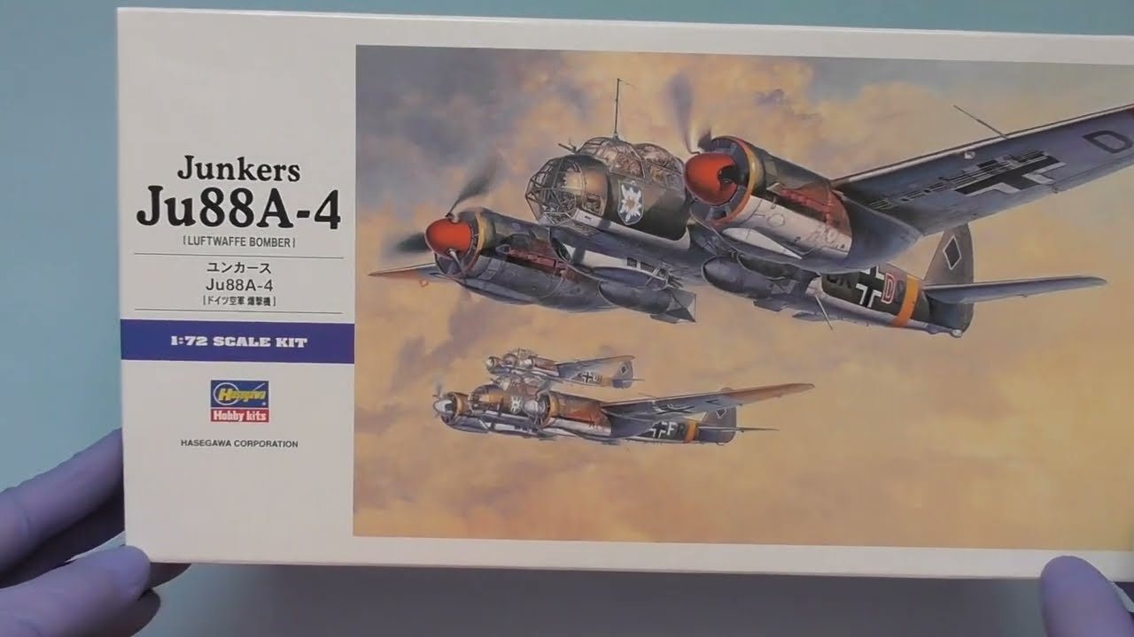 Ju88 A4 aircraft model kit 1/72 by Hasegawa
