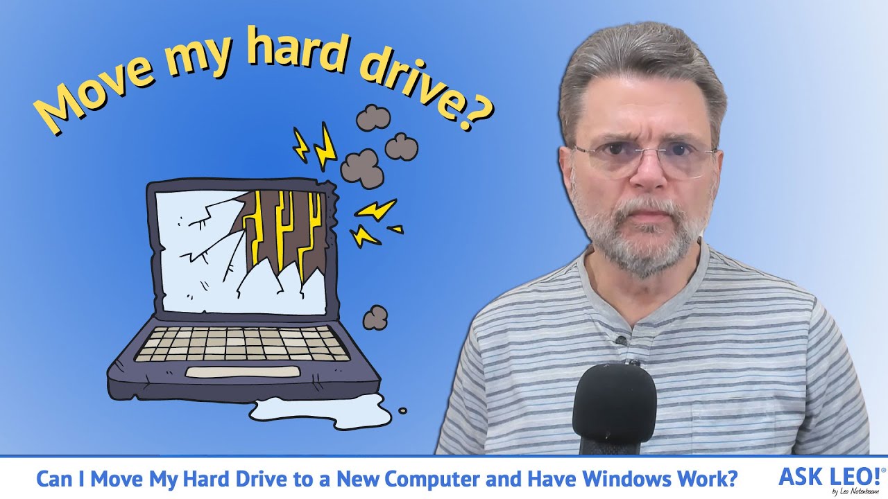 Могу ли я перенести жесткий диск на новый компьютер и продолжить работу Windows?