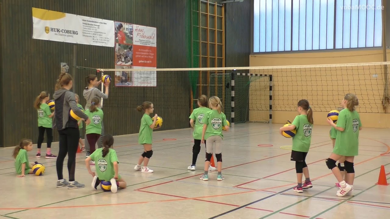 Zielwerfen und Zielpritschen - proWIN Volleys TV Holz