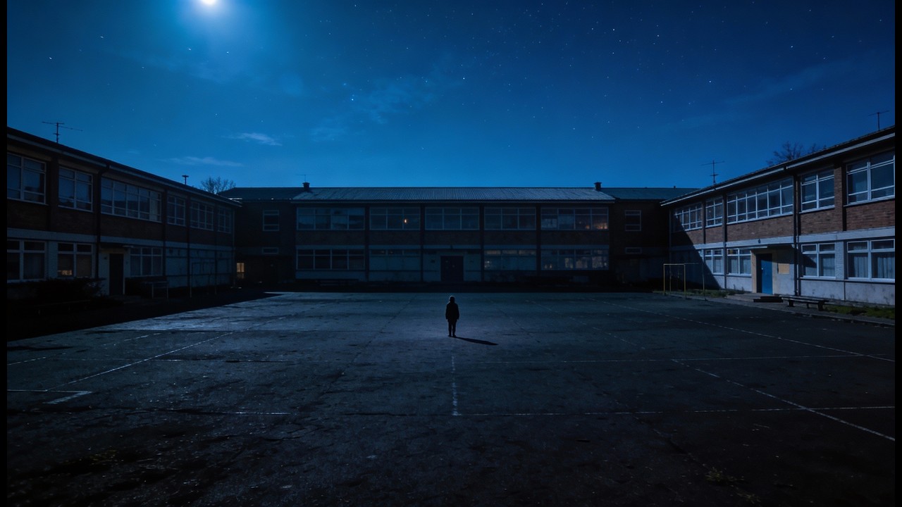 under the silent moon.