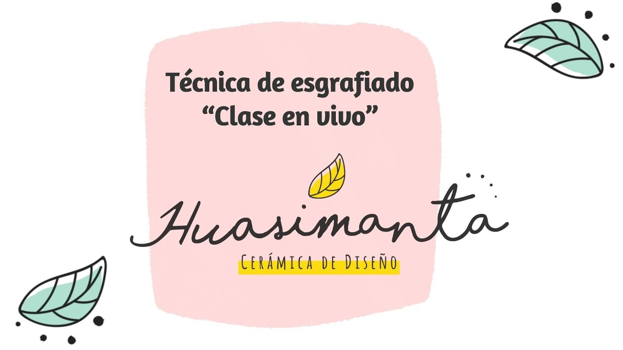 Técnica de esgrafiado “Clase en vivo”