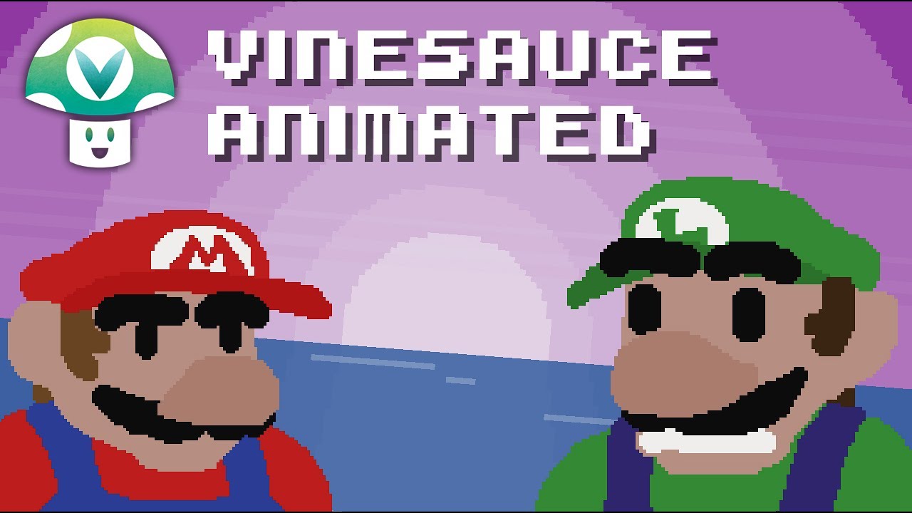 Vinesauce Animated - Luigi Floating on an Egg over the Ocean