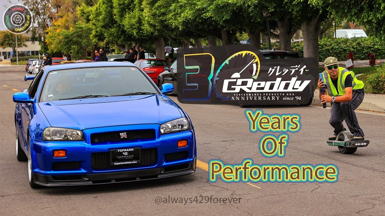 From Classics to Moderns: Greddy Performance Celebrates 30 Years! 4k | 2024 | Onewheel | Car |