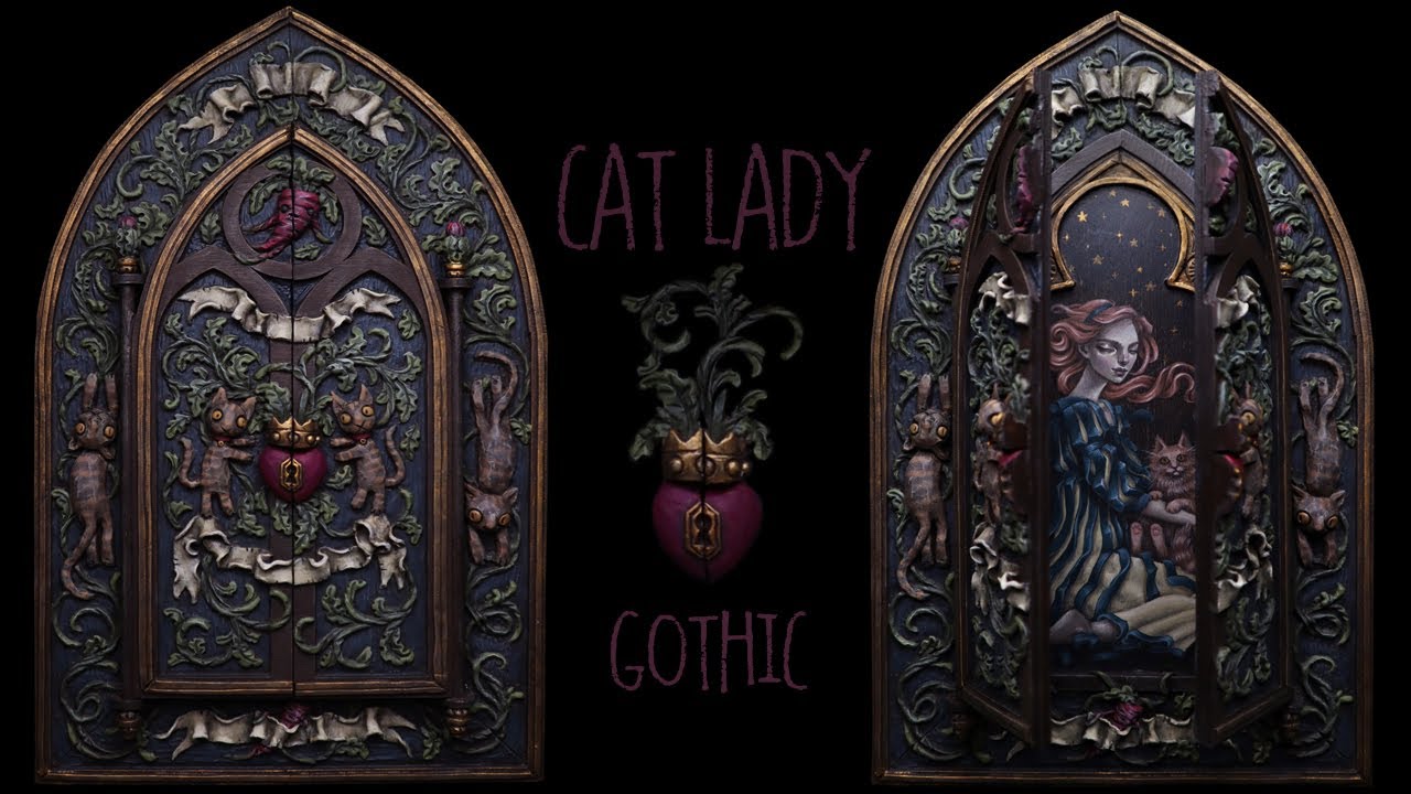 Cat Lady Art ❤️ Sculpting & Painting | Polymer Clay Frame