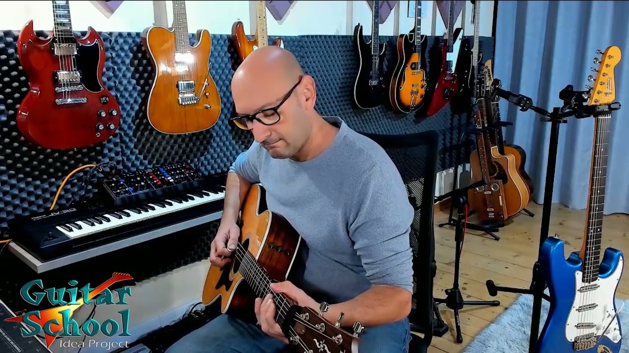 Arrangiamento e improvvisazione in 7/4 con chitarra acustica Taylor 414 e looper TC electronic Ditto