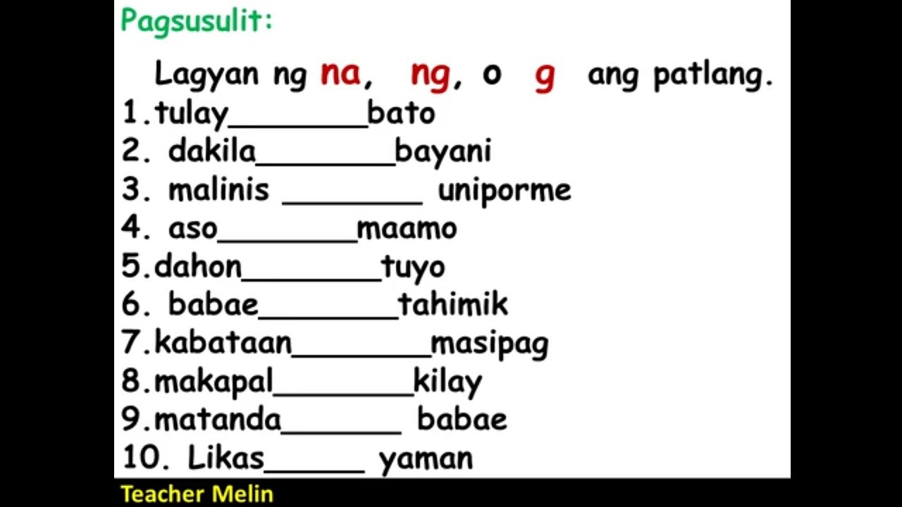 PANG-ANGKOP- ng, na, g (pagsusulit)