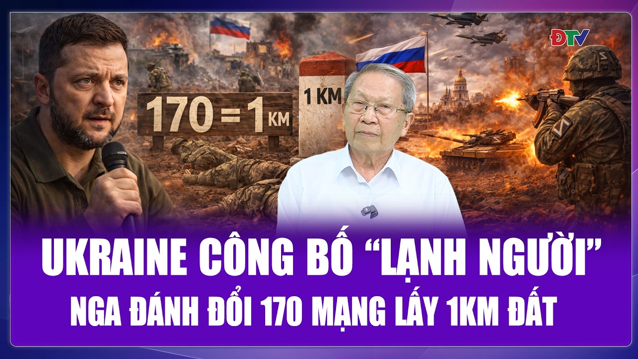 TOÀN CẢNH THẾ GIỚI: Ông Zelensky công bố phép tính “lạnh người”, Nga đổi 170 mạng sống lấy 1km đất