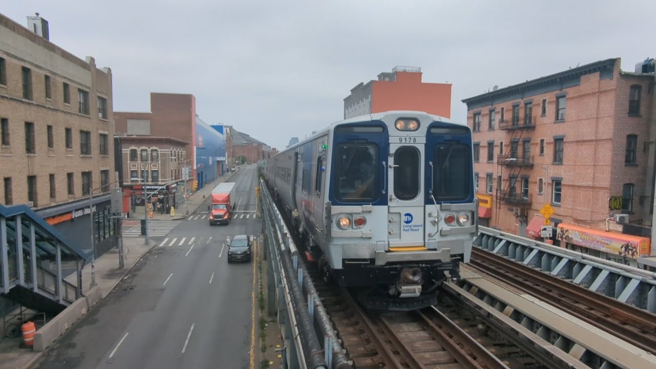 Long Island Railroad City Terminal Zone & West Hempstead Branch trains at Nostrand Avenue (7/2/2023)