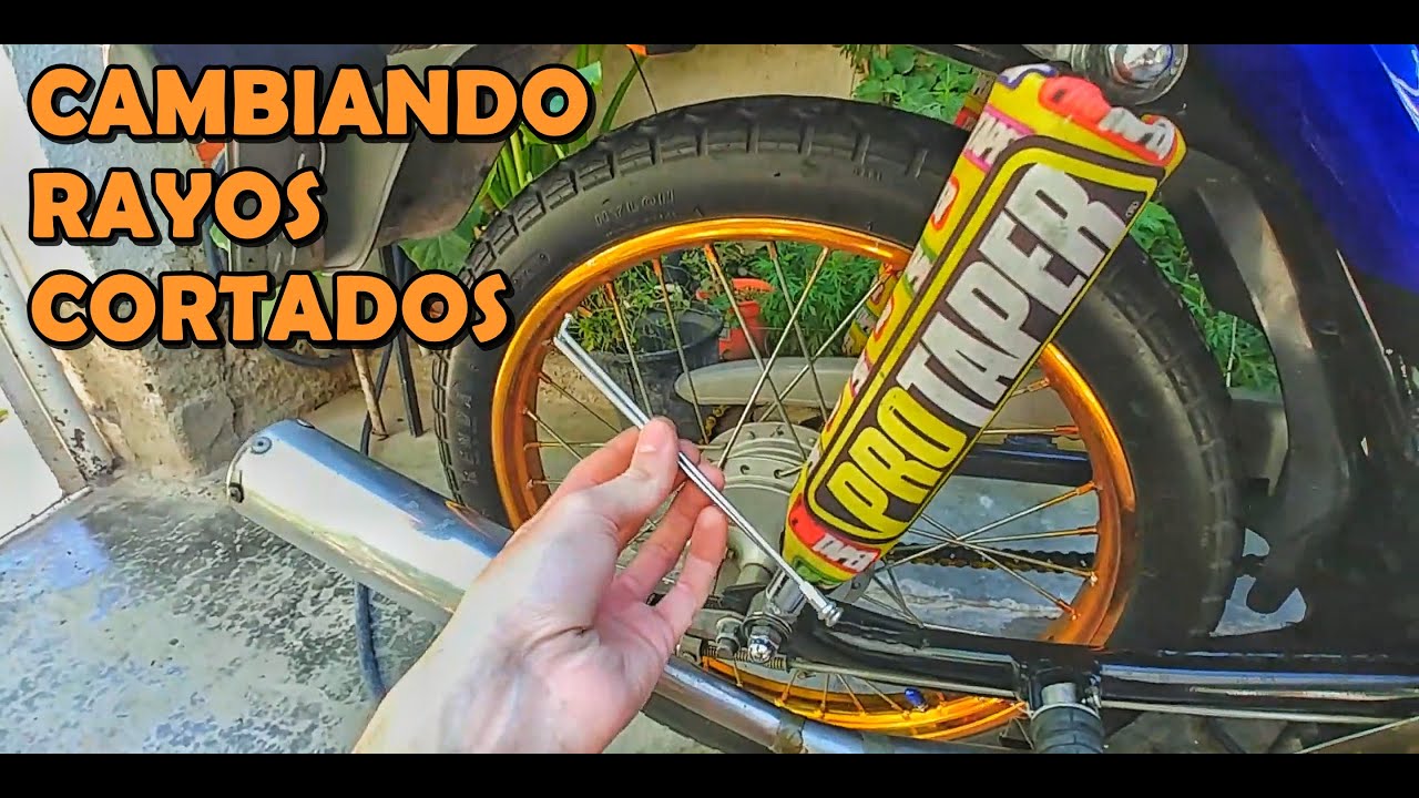 Cambiando Rayos Cortados ✓ Suzuki Ax100