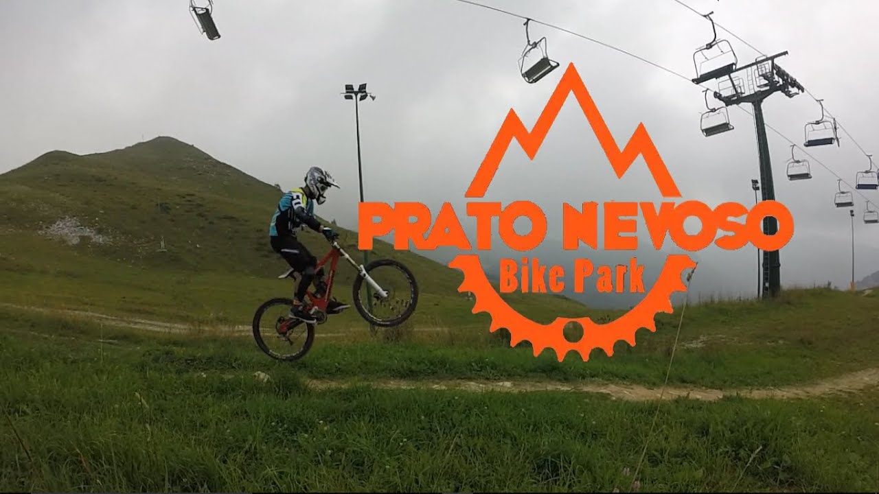 Bikepark prato nevoso - La pista rossa con panettoni GP+ 03/09/2016