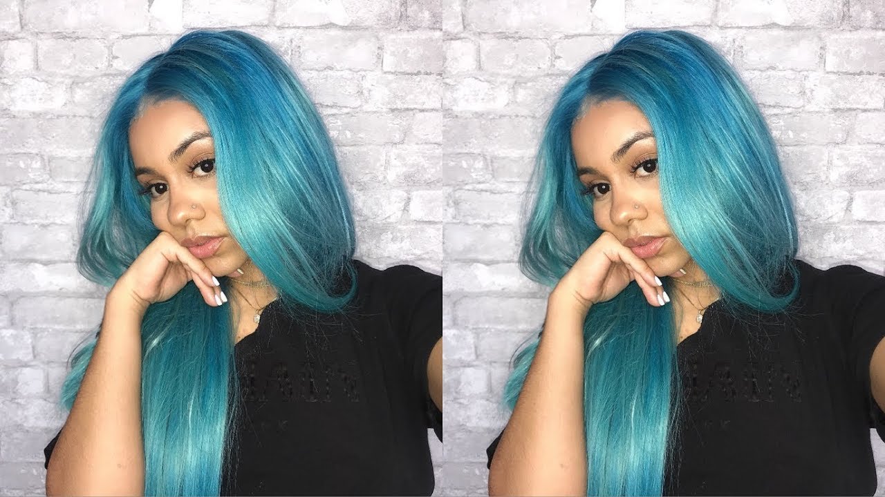 HOW I DYED MY HAIR SKY BLUE 💙 (Lakihair)