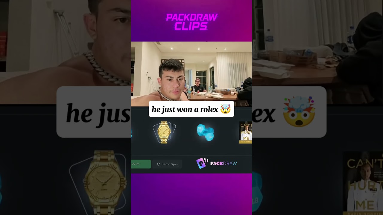 Togi takes home an ICED OUT ROLEX on PackDraw LIVE