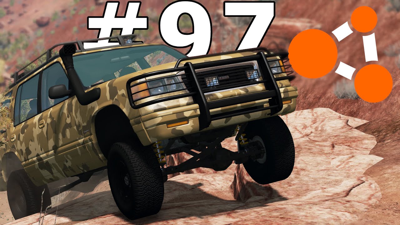 BeamNG.drive (#97) - REALISTYCZNY OFF-ROAD NA KIEROWNICY *rozbiłem auto*