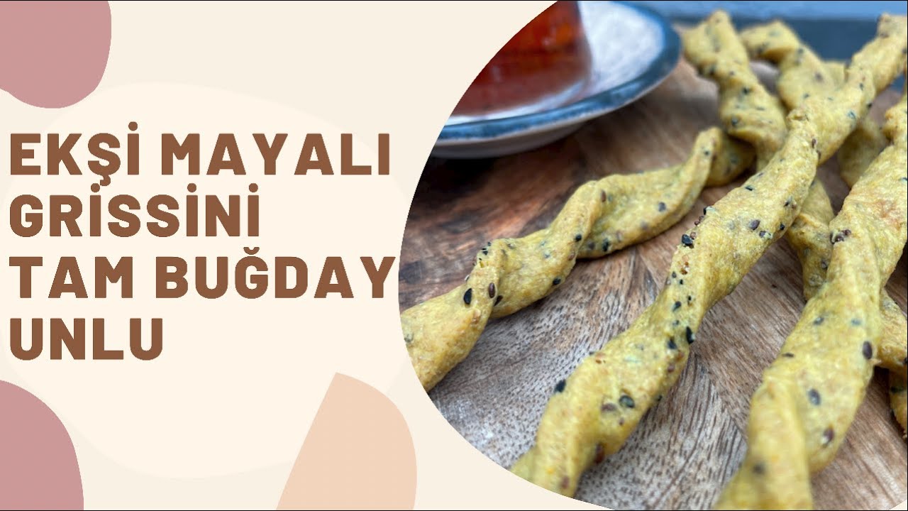 Ekşi Mayalı Grissini 😋 Tam Buğday Unlu, Zeytinyağlı ✅ Hem Leziz Hem Sağlıklı 🙌