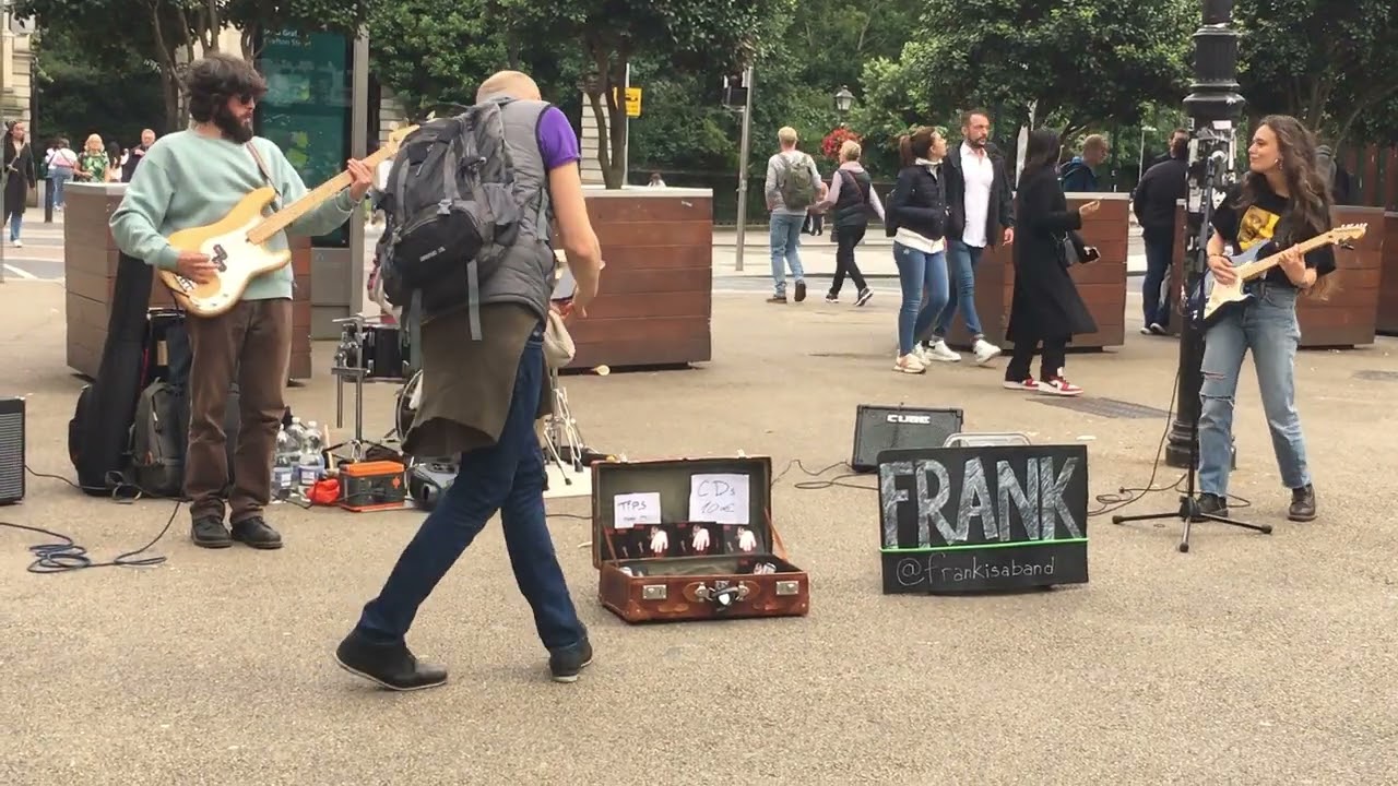 Frank is a band playing and busking in Dublin (July 2024)