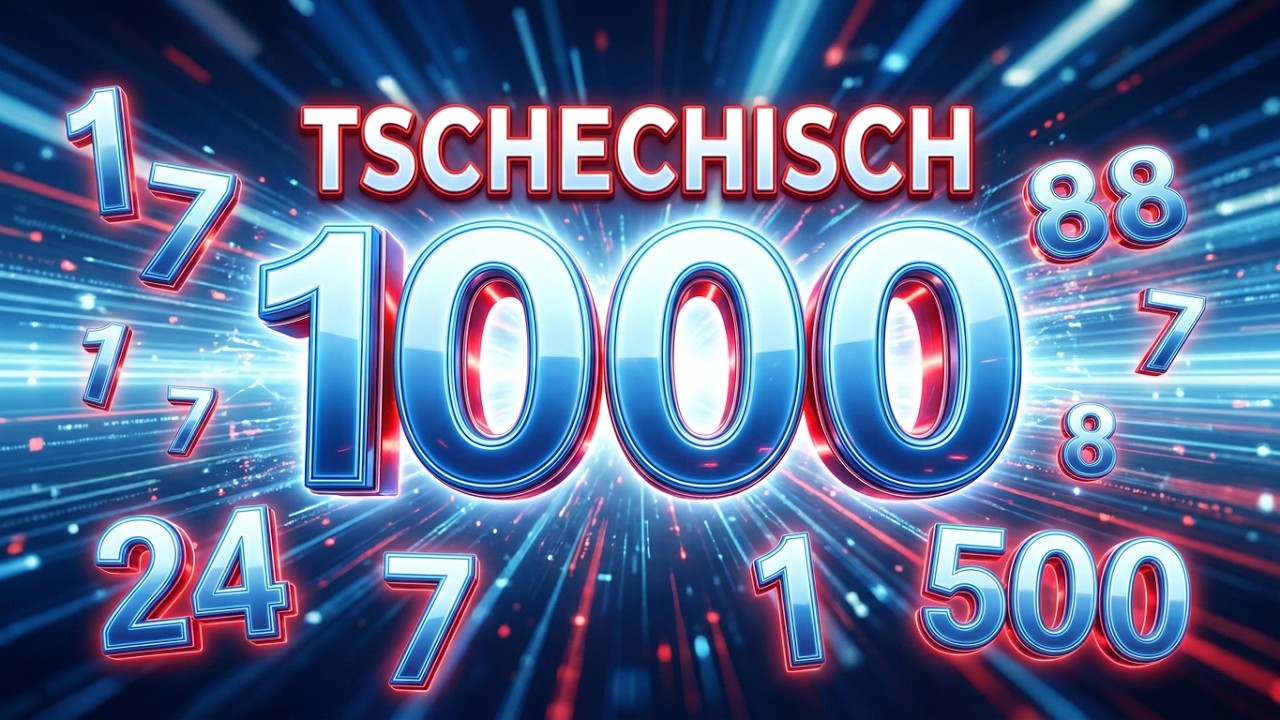 🇨🇿 Tschechische Zahlen 1–1000 – mit Hör- & Rechenübungen!